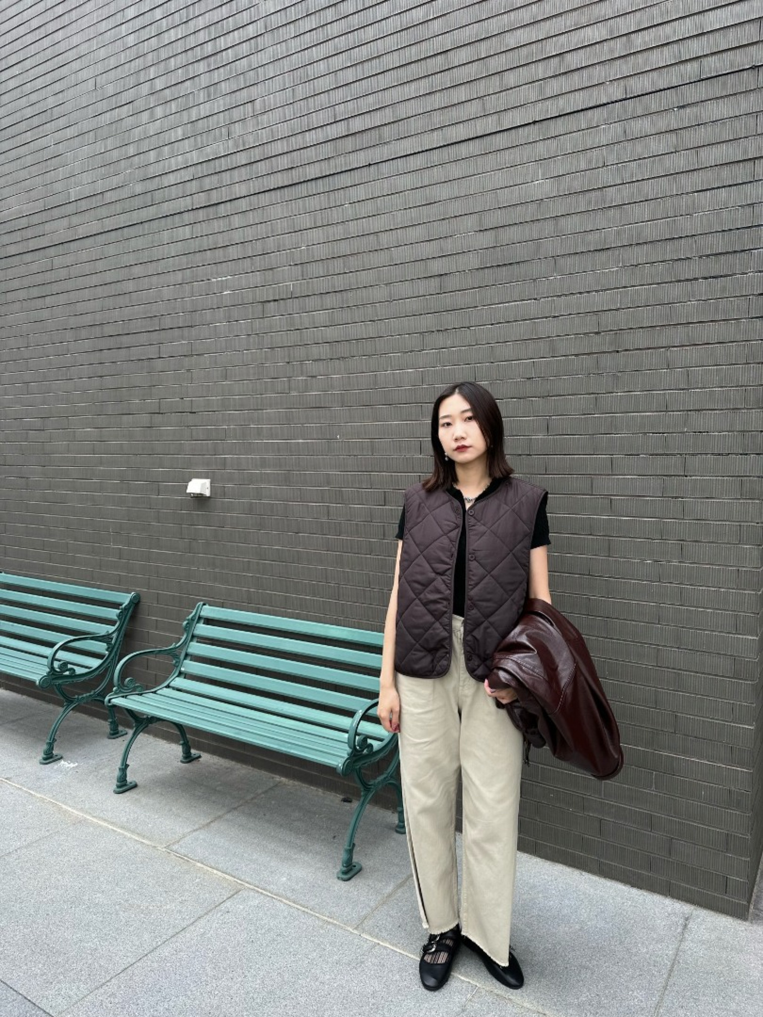 🇯🇵兩件式OVER SIZE帥氣皮革外套/棕