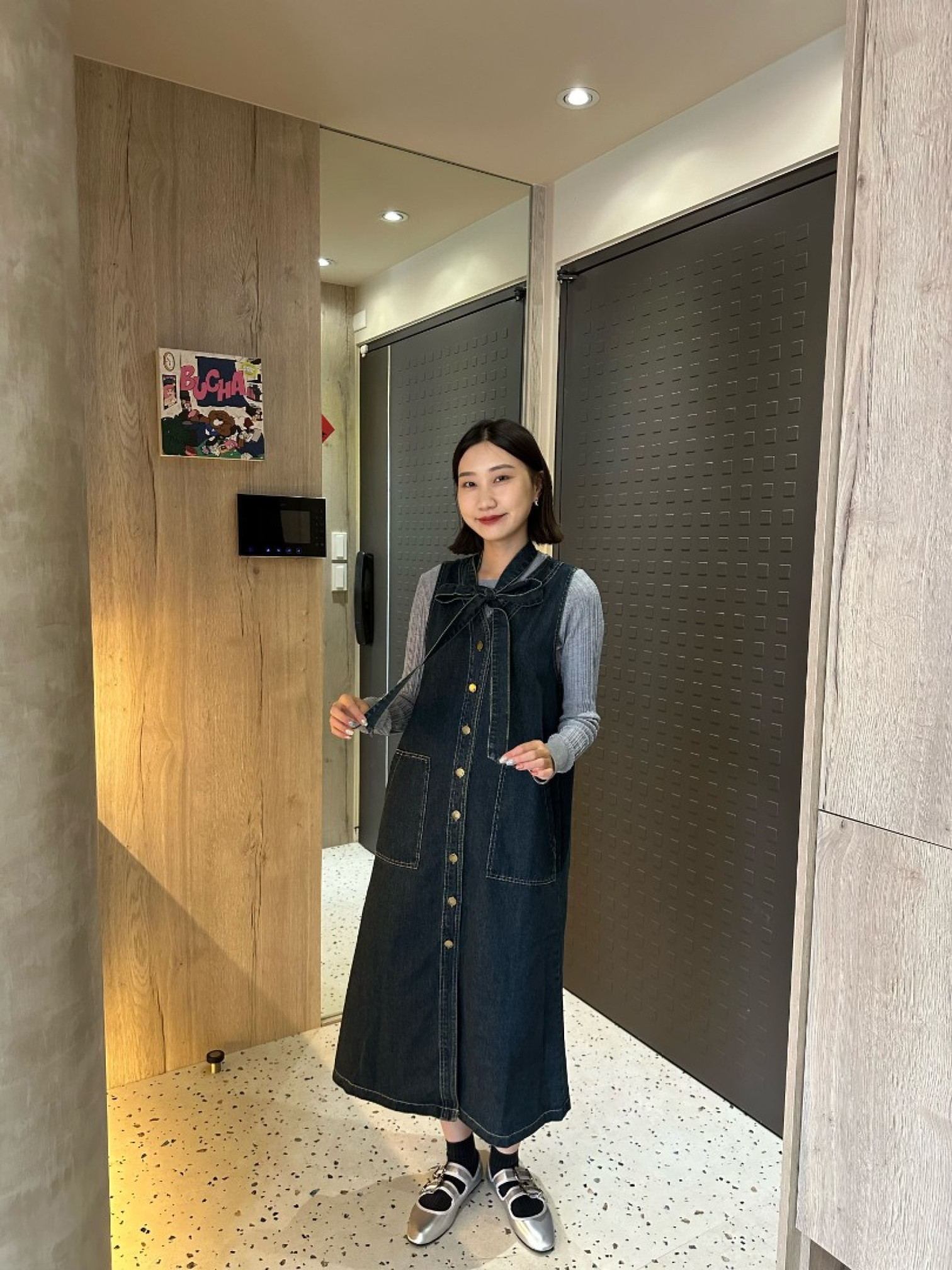 🇯🇵百搭羅紋透透衫/灰