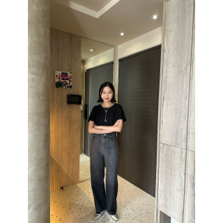 🇯🇵時尚漸層牛仔褲/黑S