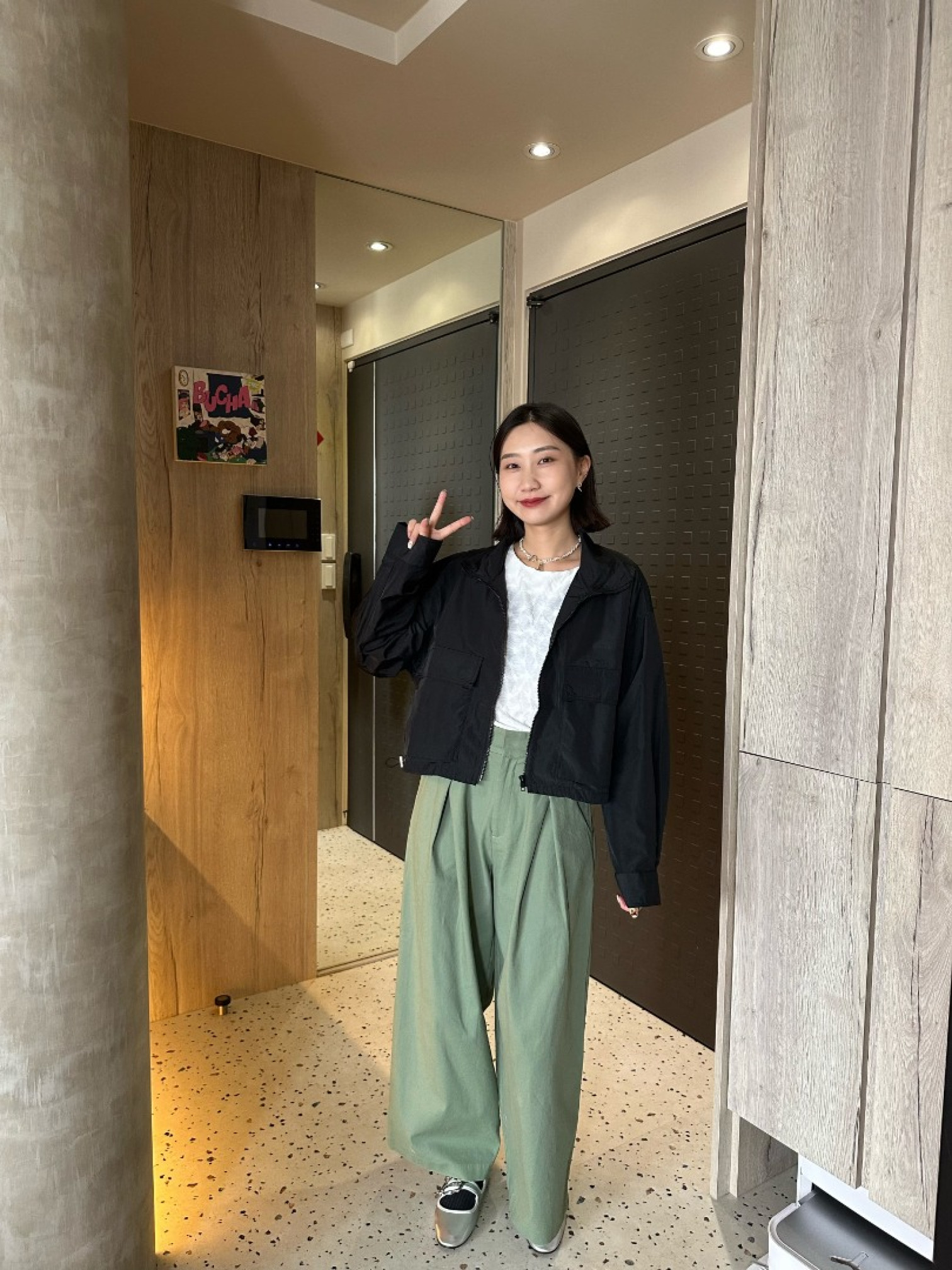 🇯🇵防曬尼龍抽繩外套/黑