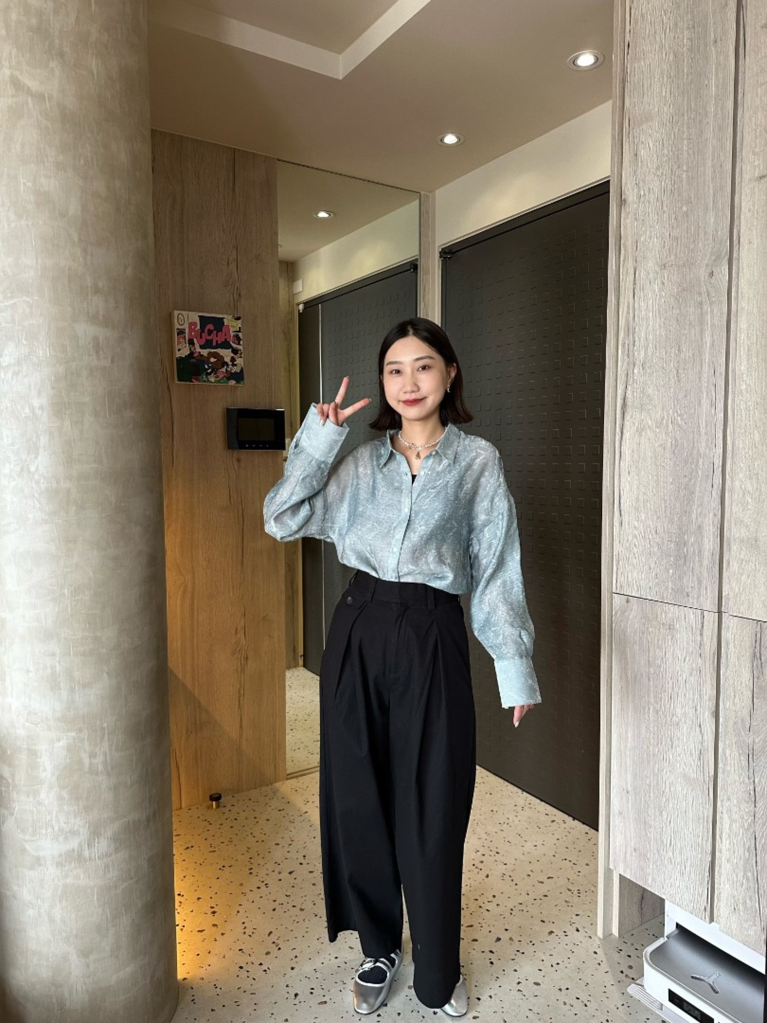 🇯🇵俐落硬挺寬版長褲/三色