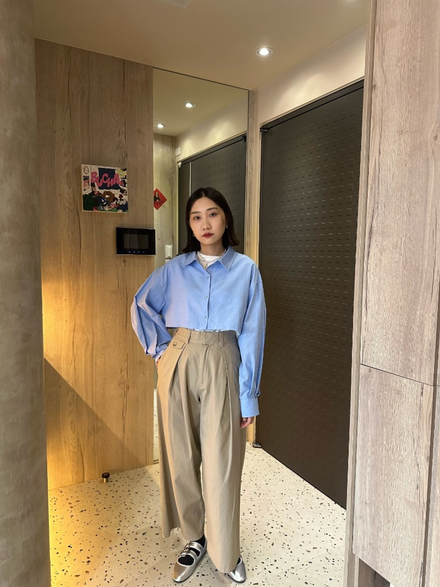 🇯🇵俐落硬挺寬版長褲/三色