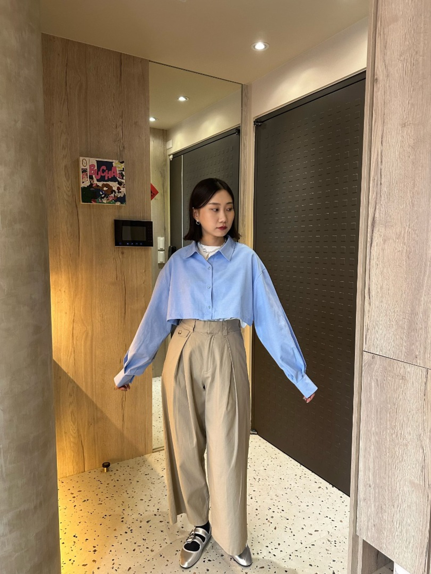 🇯🇵俐落硬挺寬版長褲/三色