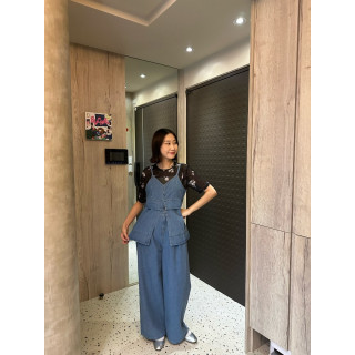 🇯🇵質感花花透膚內搭/黑