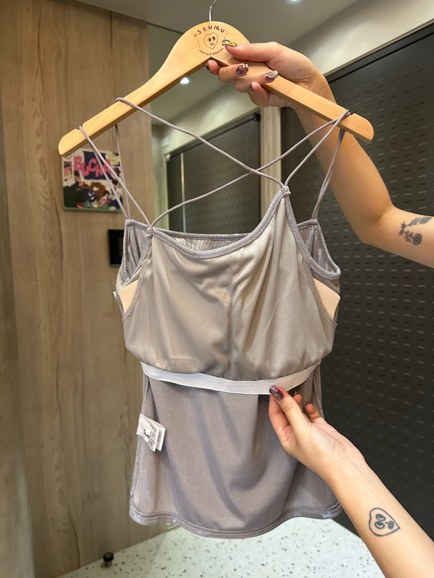 🇯🇵自帶光澤感BRA TOP/三色