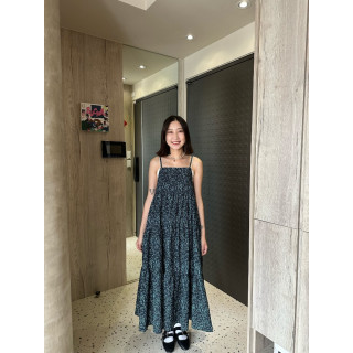 🇯🇵滿版撞色花花吊帶洋裝/兩色