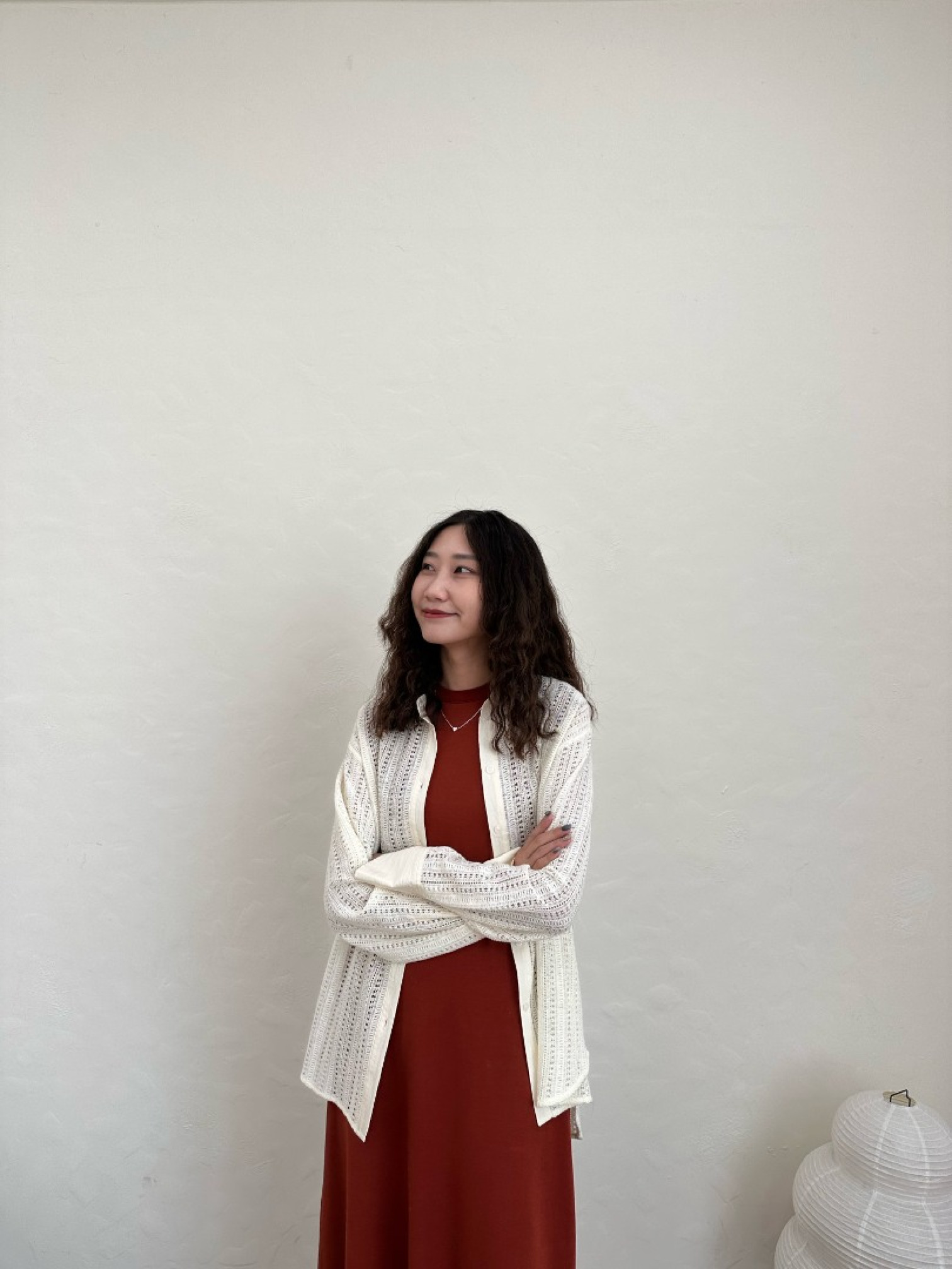 🇯🇵中山領雕花長袖襯衫/米&黑