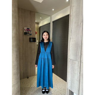 🇯🇵立體毛呢喇叭寬袖上衣/黑