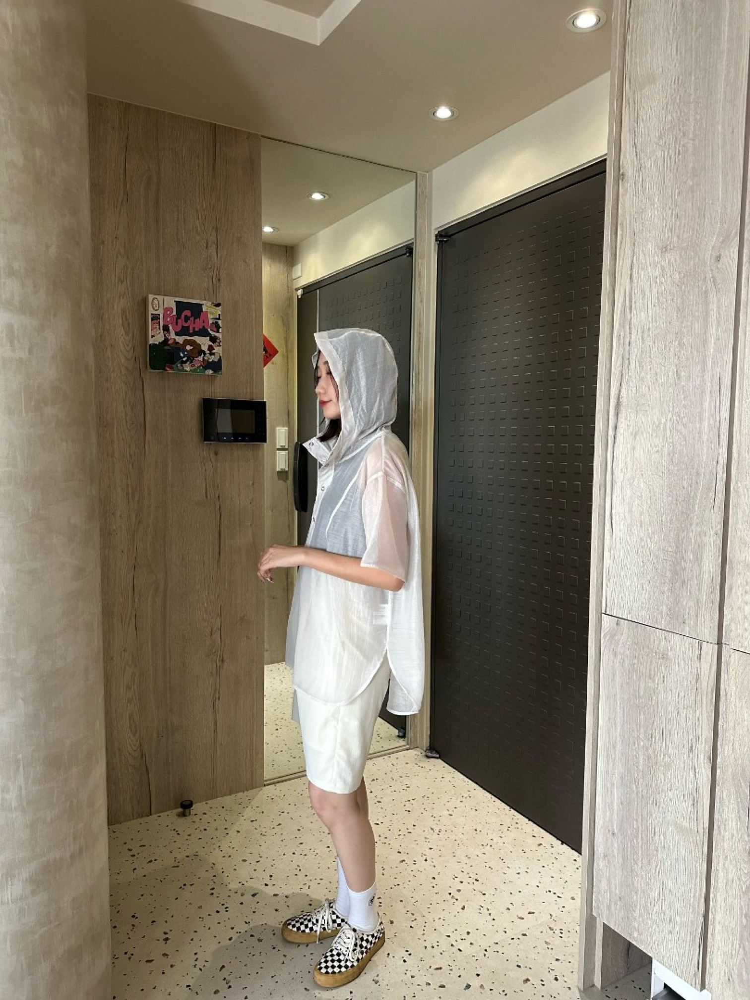 🇯🇵運動風連帽透透上衣