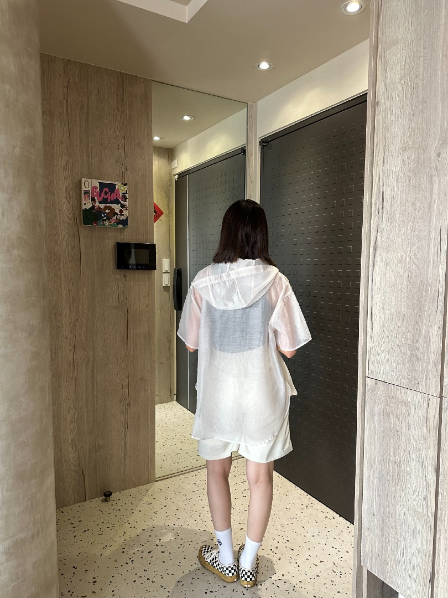 🇯🇵運動風連帽透透上衣