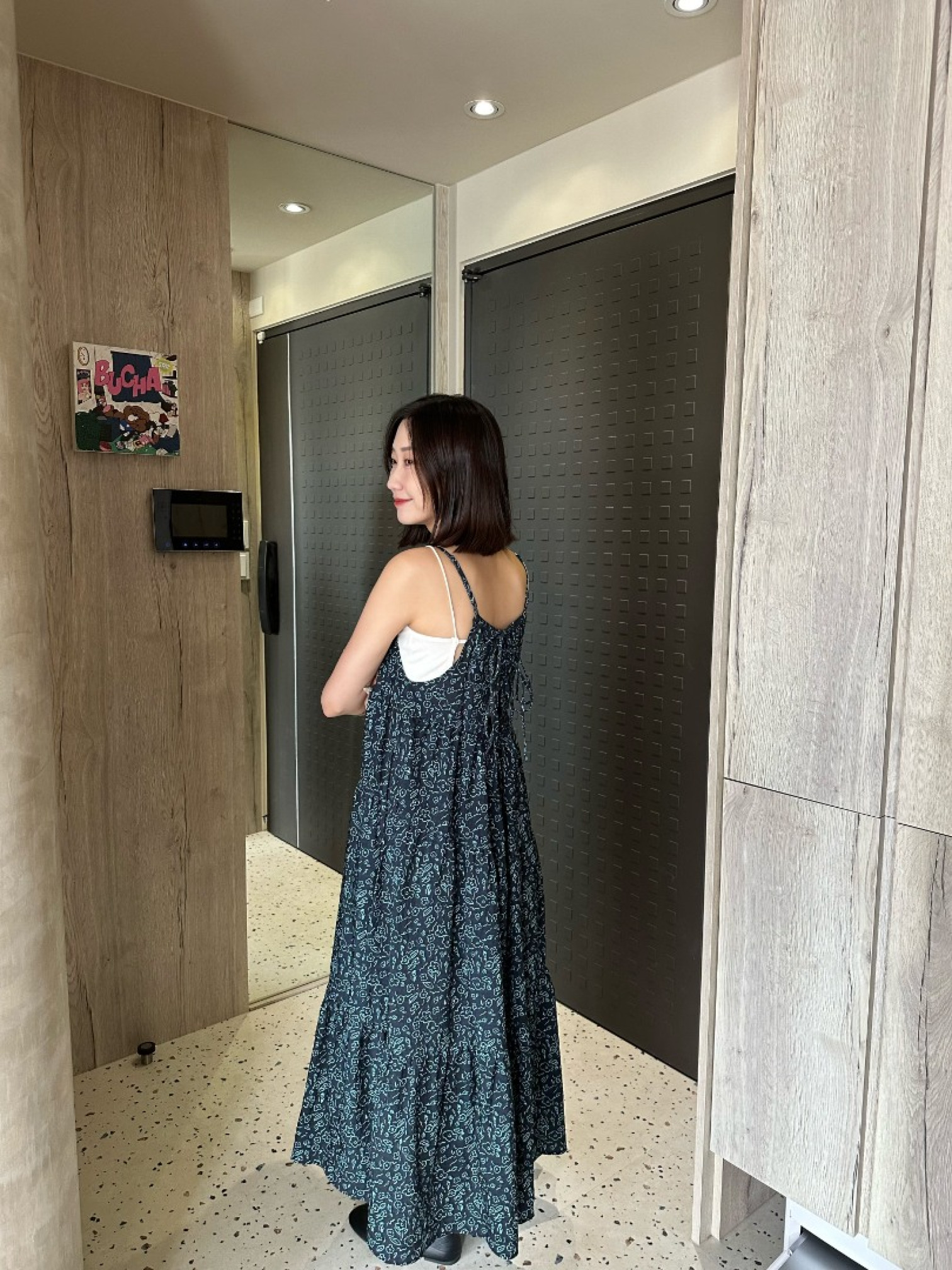 🇯🇵滿版撞色花花吊帶洋裝/兩色