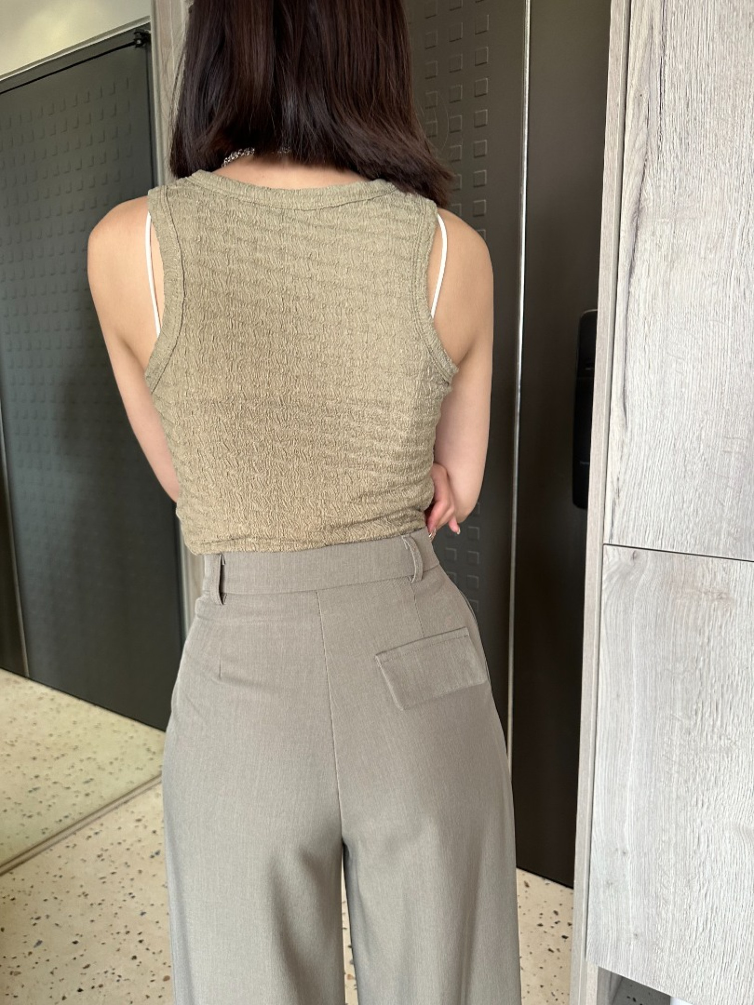 🇯🇵挺版時髦中線寬褲/兩色S