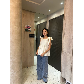 🇯🇵超Q綁帶緹花背心/兩色