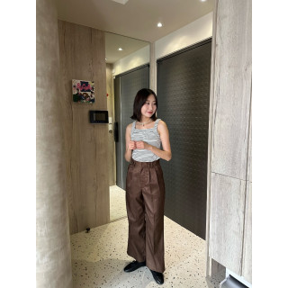 🇯🇵自帶高級光の壓摺西裝褲/深棕