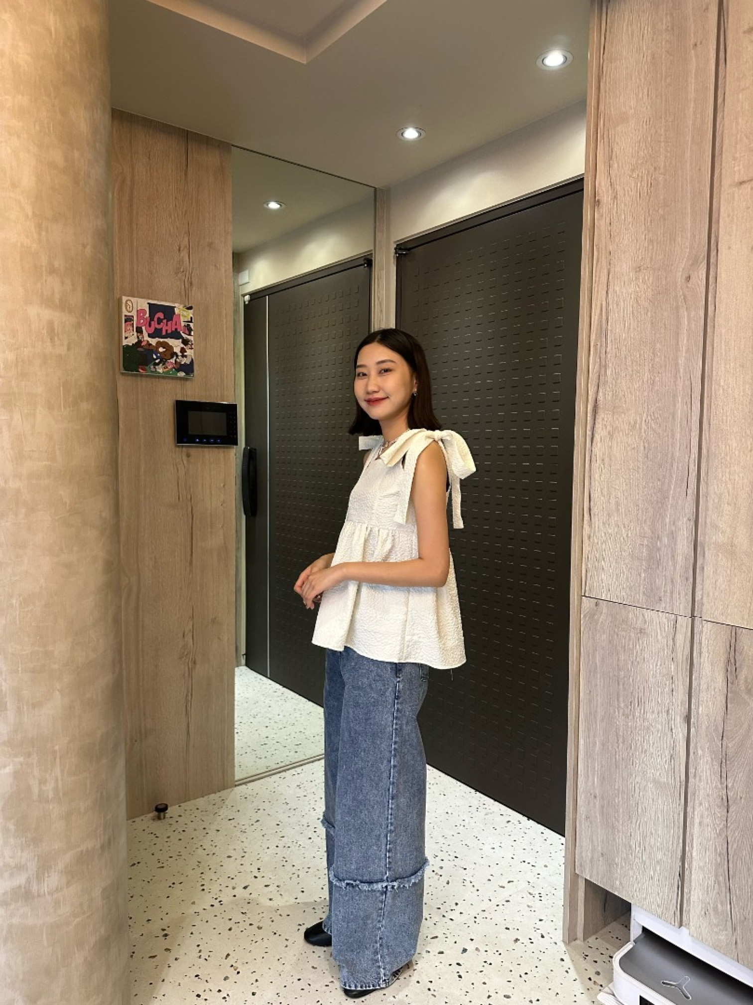 🇯🇵超Q綁帶緹花背心/兩色