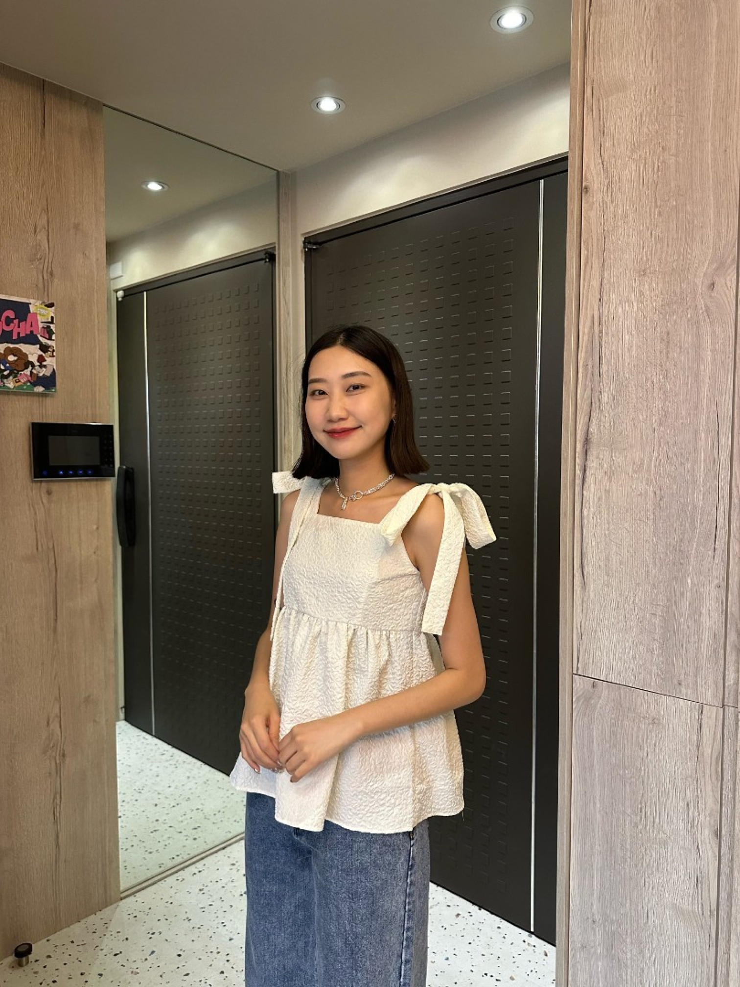 🇯🇵超Q綁帶緹花背心/兩色