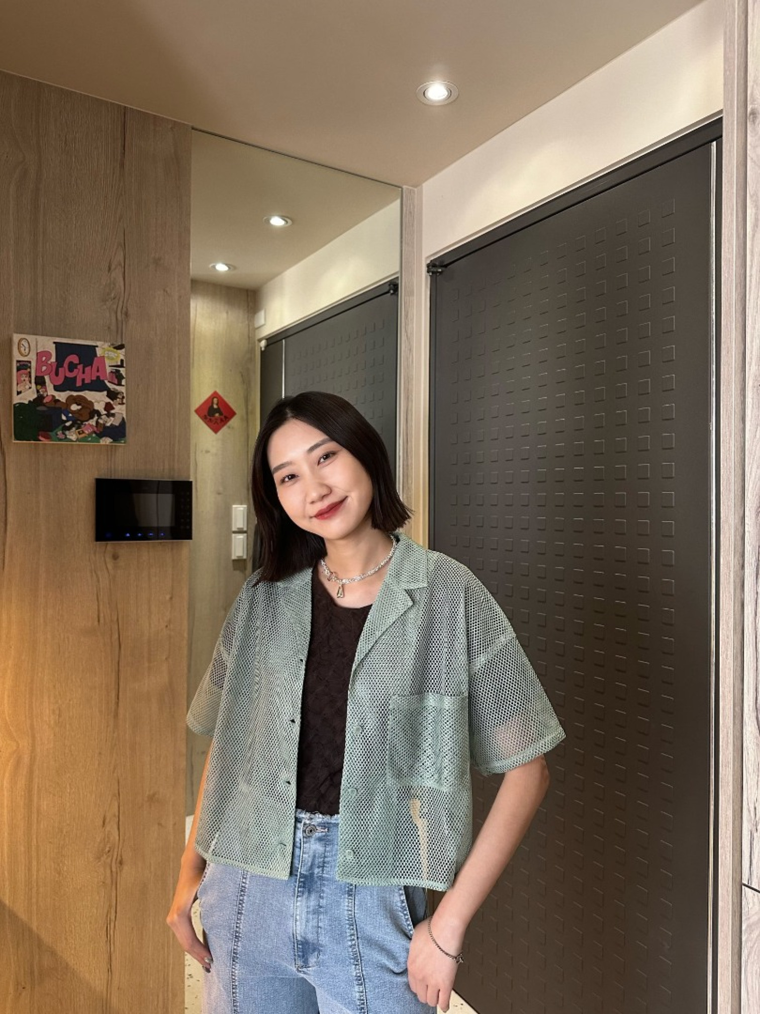 🇯🇵短版透視洞洞襯衫/三色