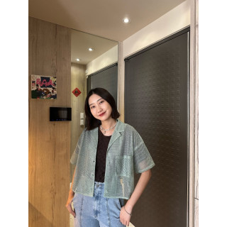 🇯🇵短版透視洞洞襯衫/三色