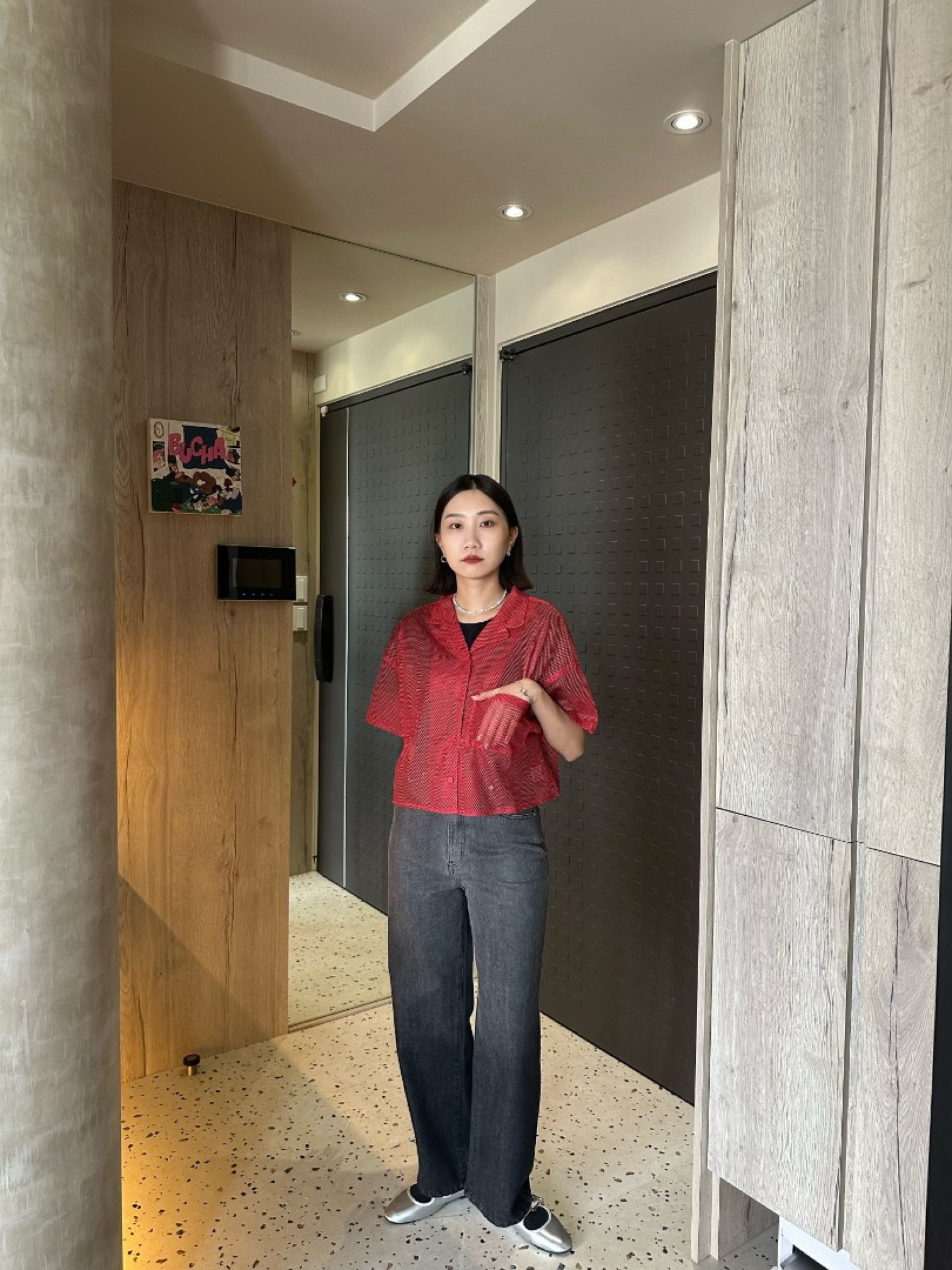 🇯🇵短版透視洞洞襯衫/三色