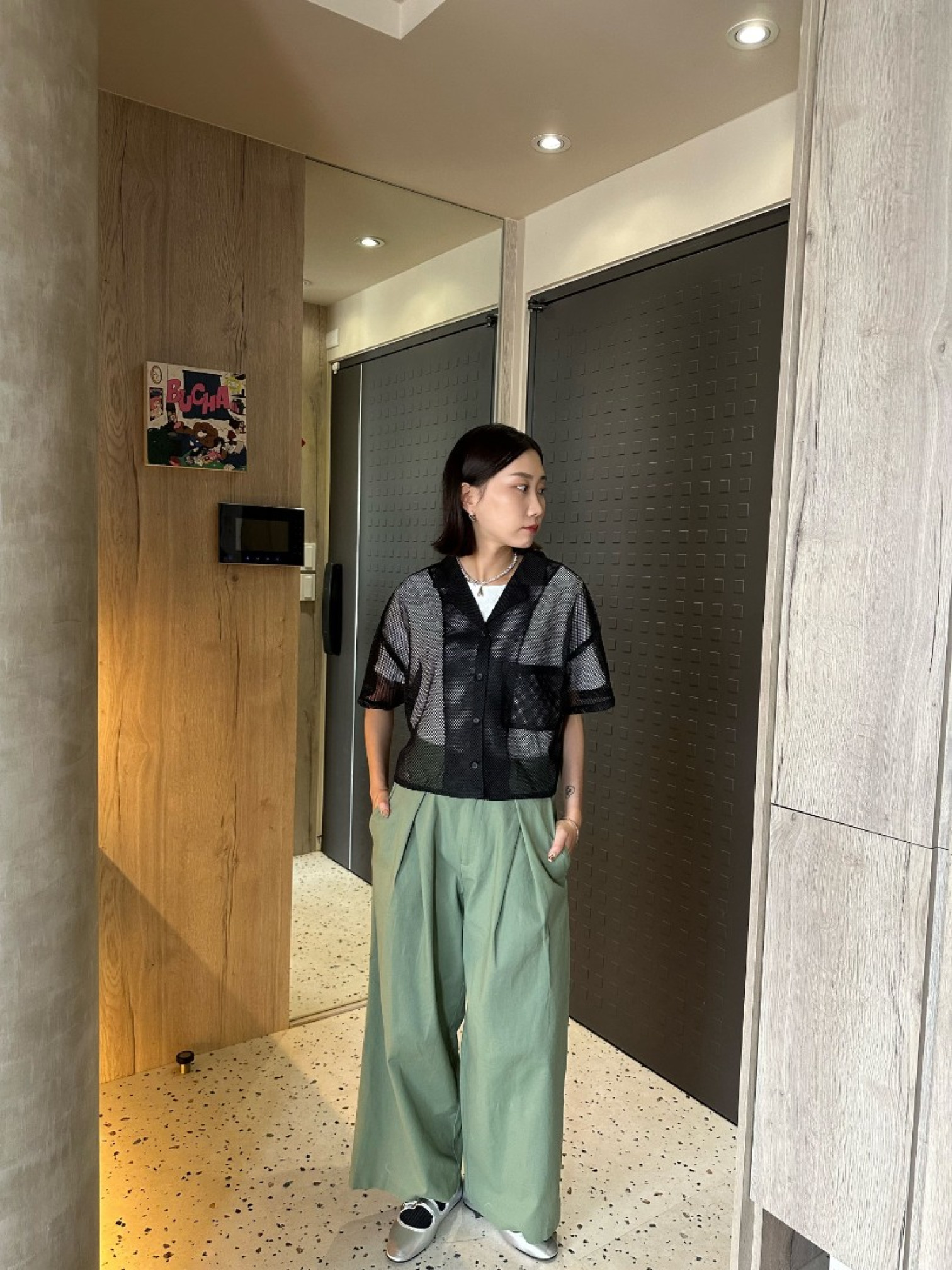 🇯🇵短版透視洞洞襯衫/三色