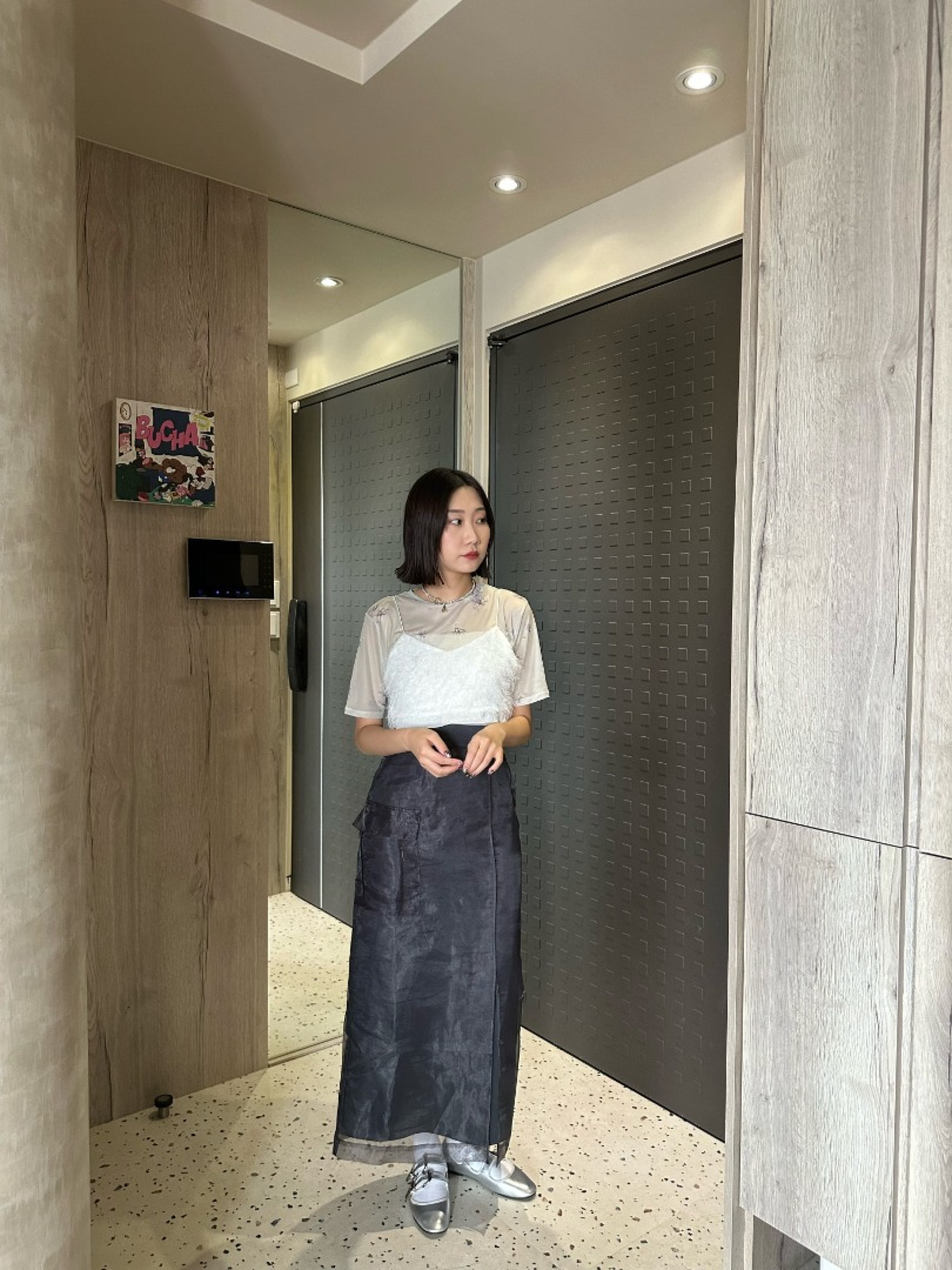 🇯🇵雙層設計透感半身裙/兩色