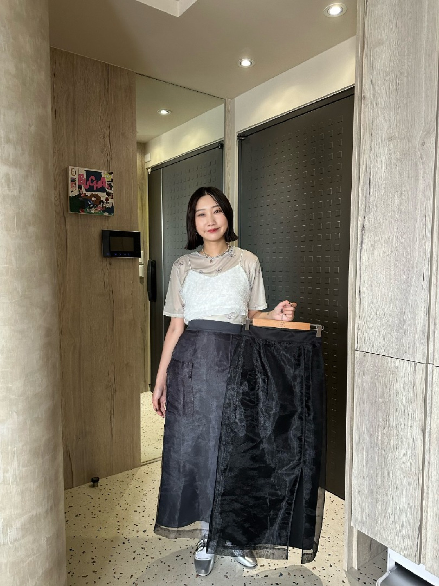 🇯🇵雙層設計透感半身裙/兩色