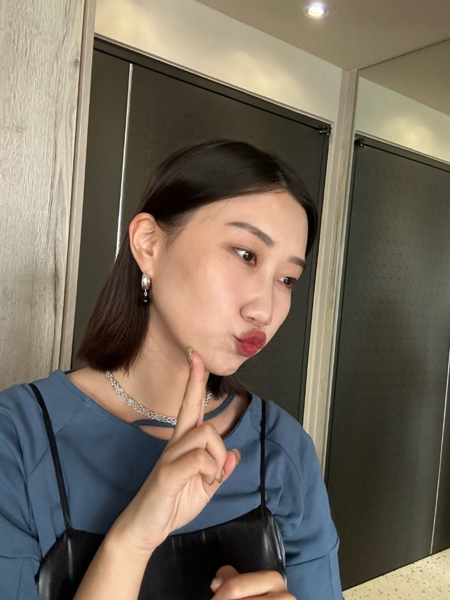 🇯🇵純銀黑瑪瑙球耳環