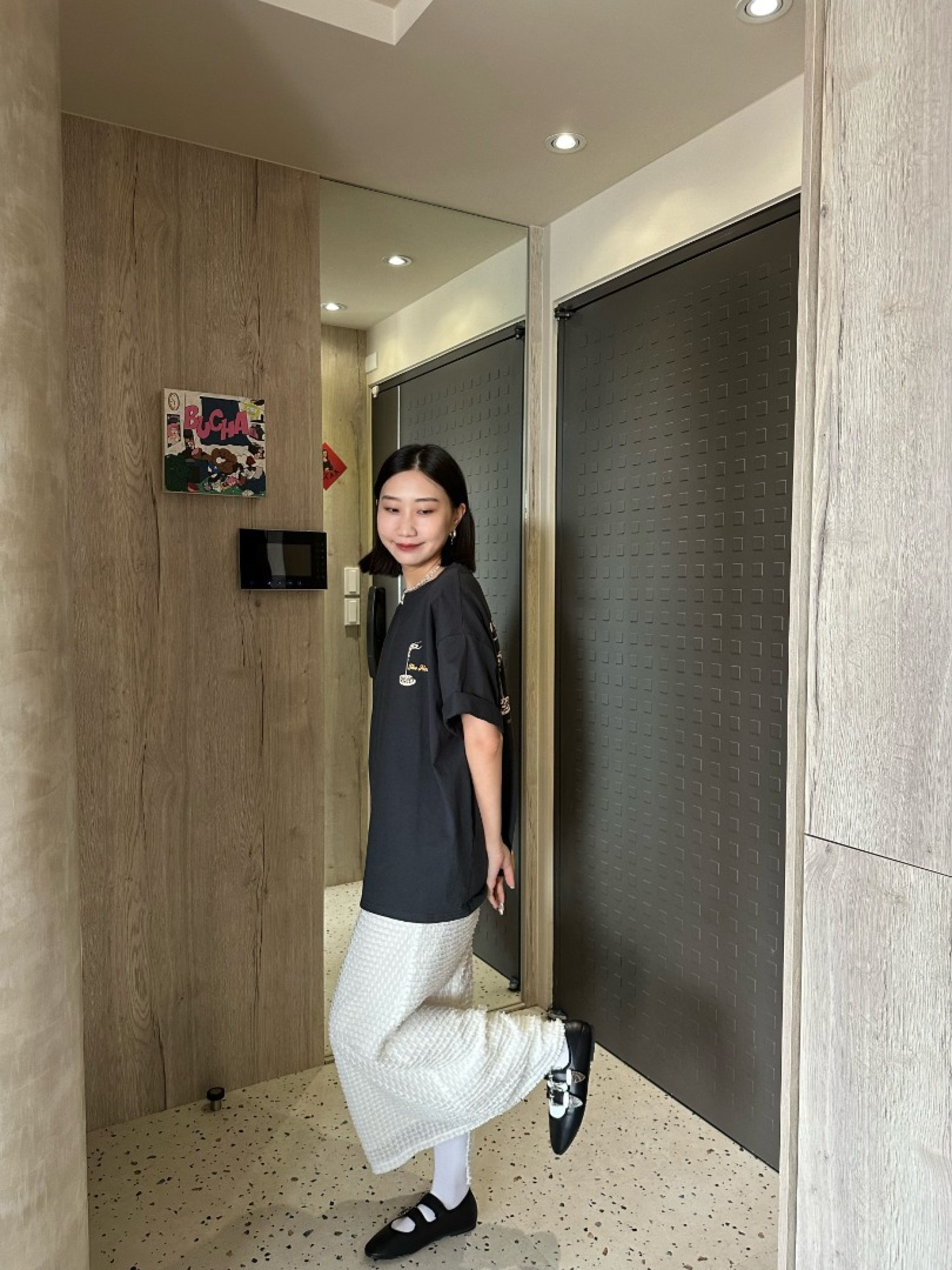 🇯🇵立體毛呢半身裙/兩色