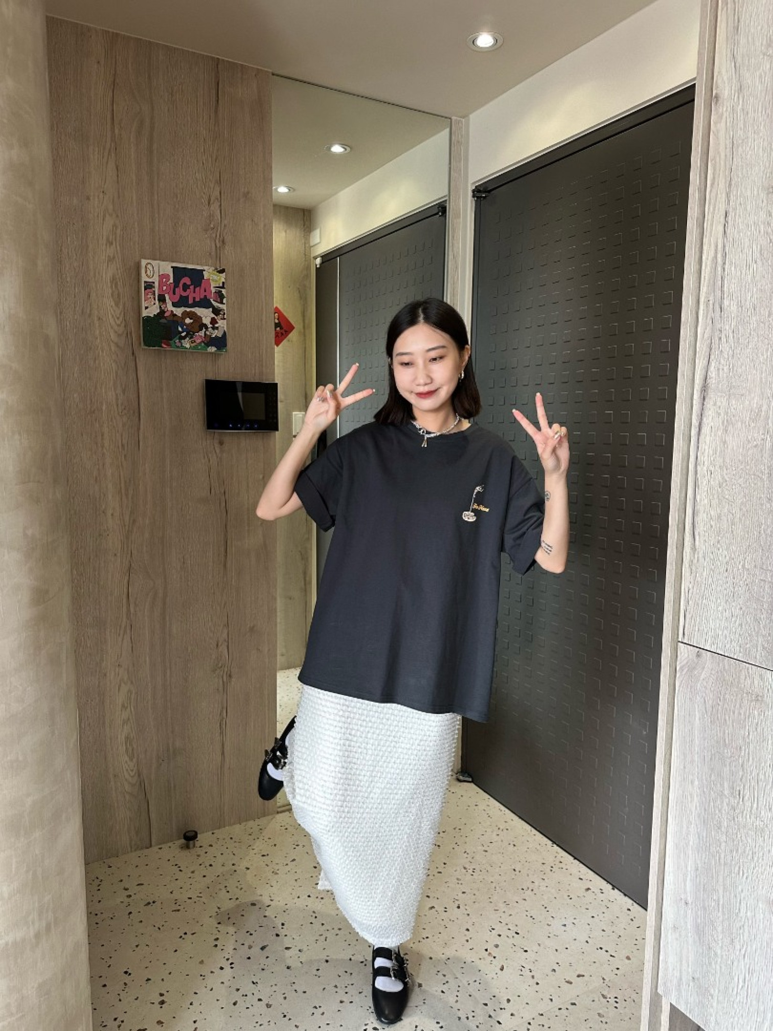 🇯🇵立體毛呢半身裙/兩色