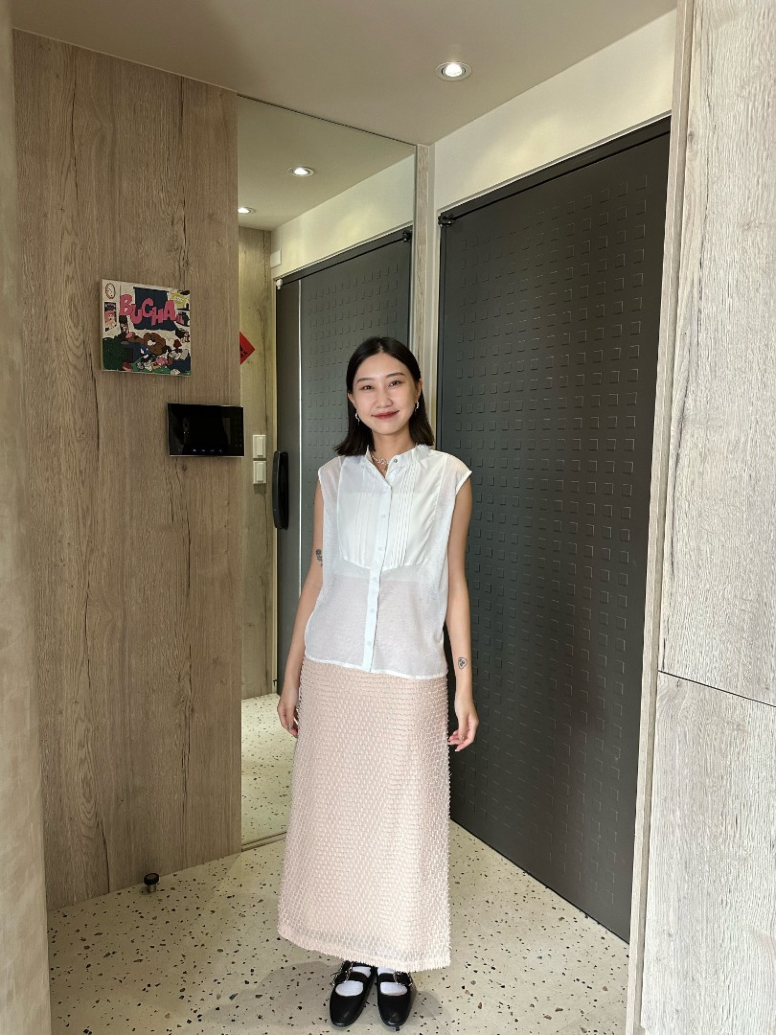 🇯🇵立體毛呢半身裙/兩色