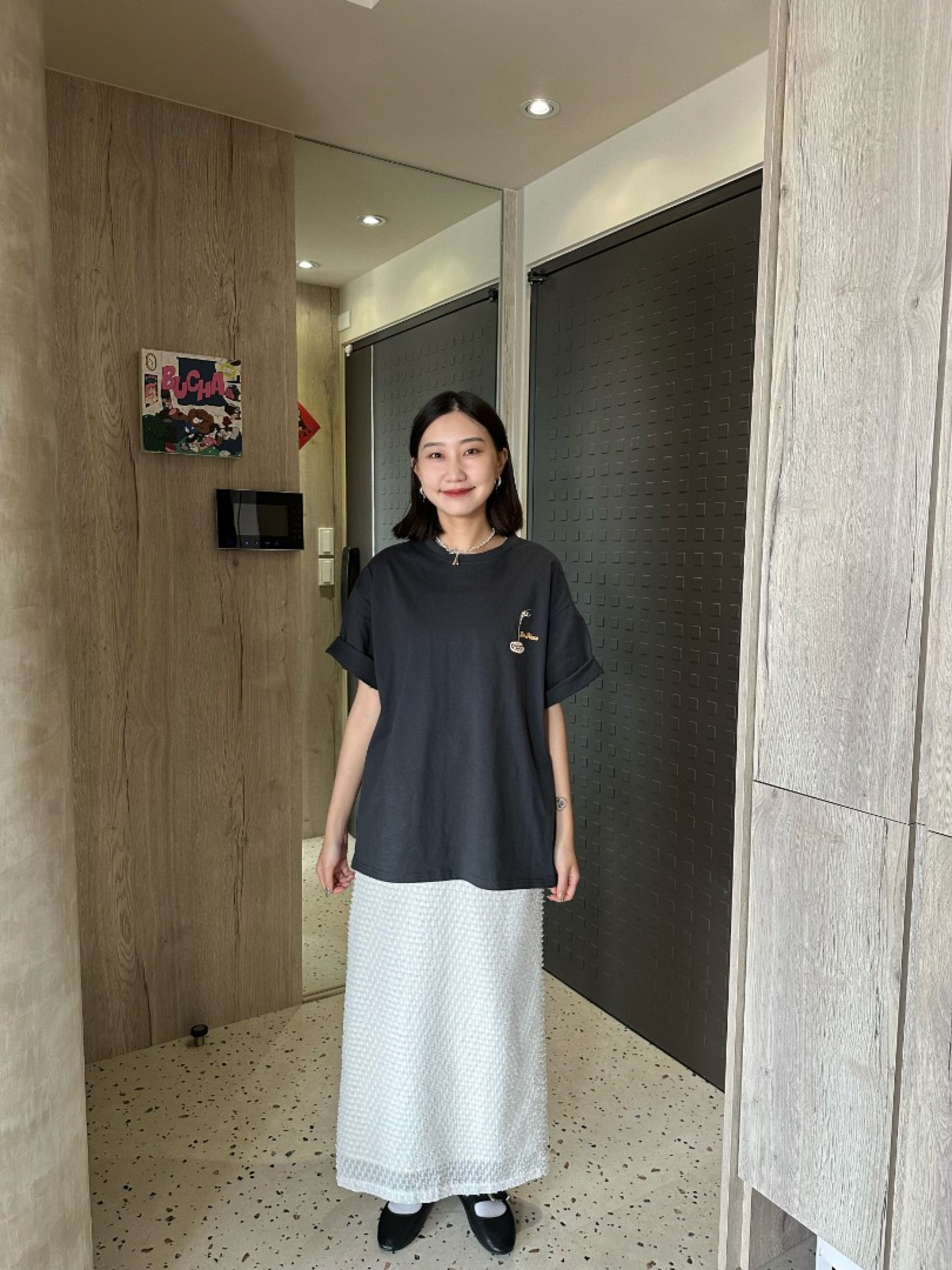 🇯🇵立體毛呢半身裙/兩色