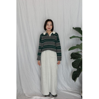 JP｜率性工裝感棉裙/燕麥M-L