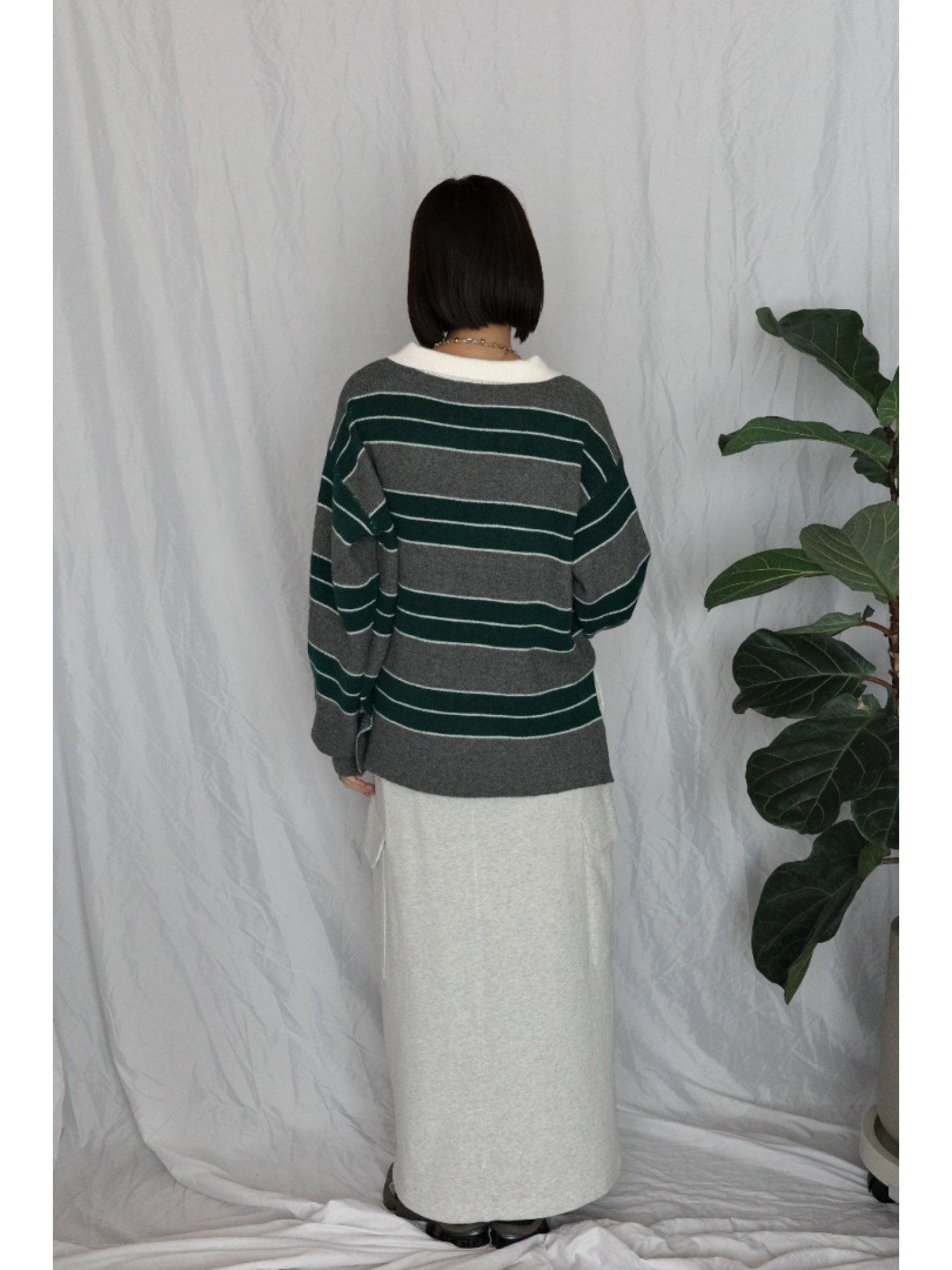 JP｜率性工裝感棉裙/燕麥M-L