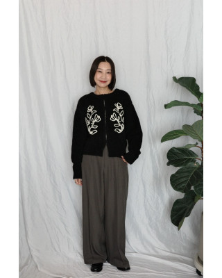 JP｜俐落收腰打褶西裝褲/灰咖M-L