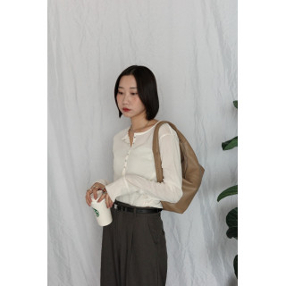 JP｜啞光天鵝絨上衣/象牙白