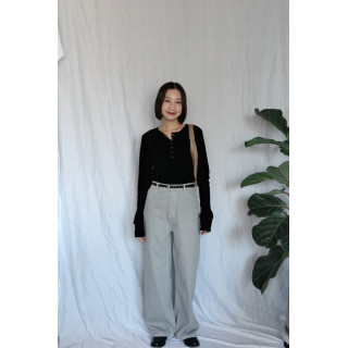 JP｜啞光天鵝絨上衣/黑