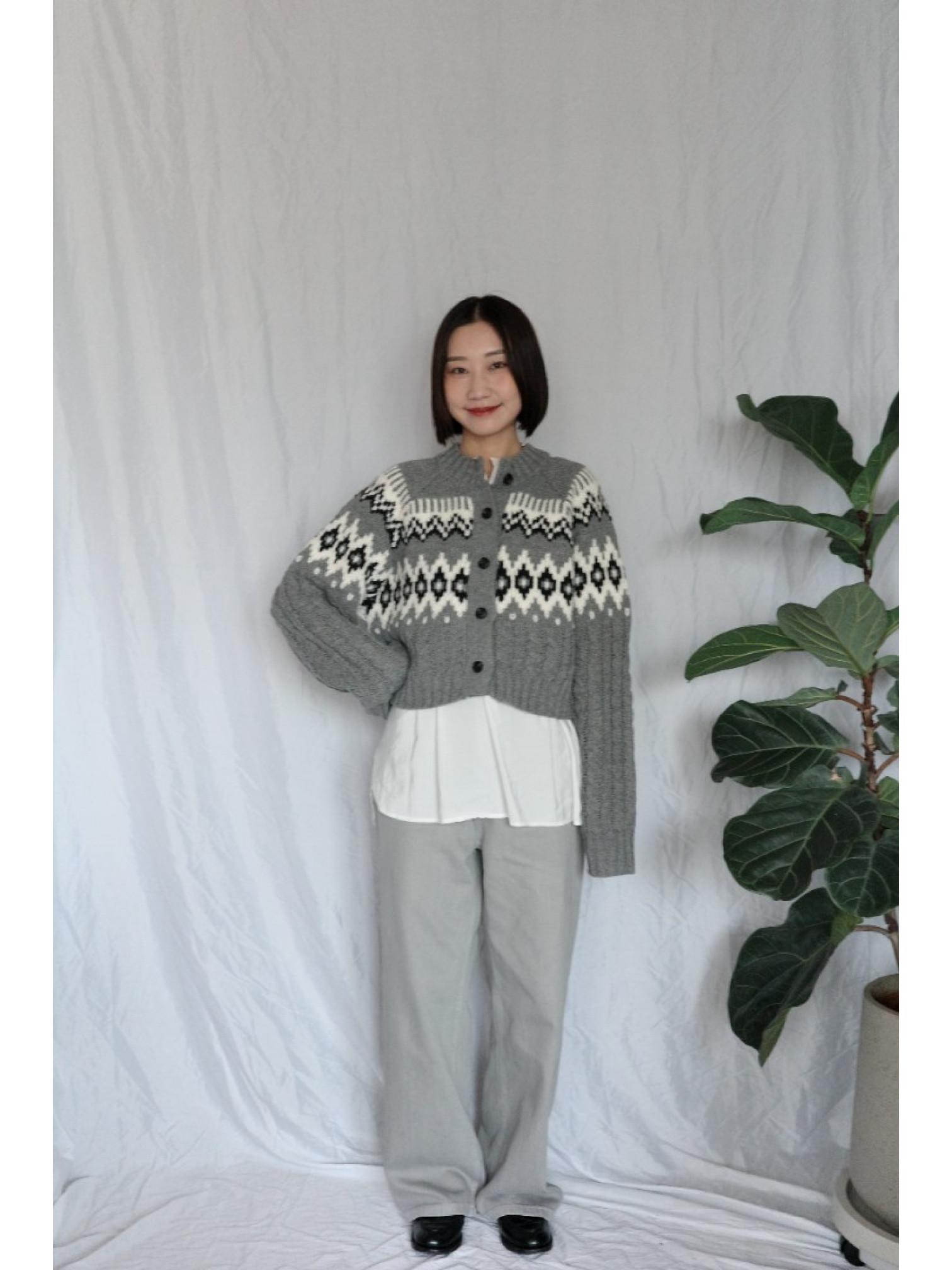 JP｜時髦冰灰牛仔褲/S-XL