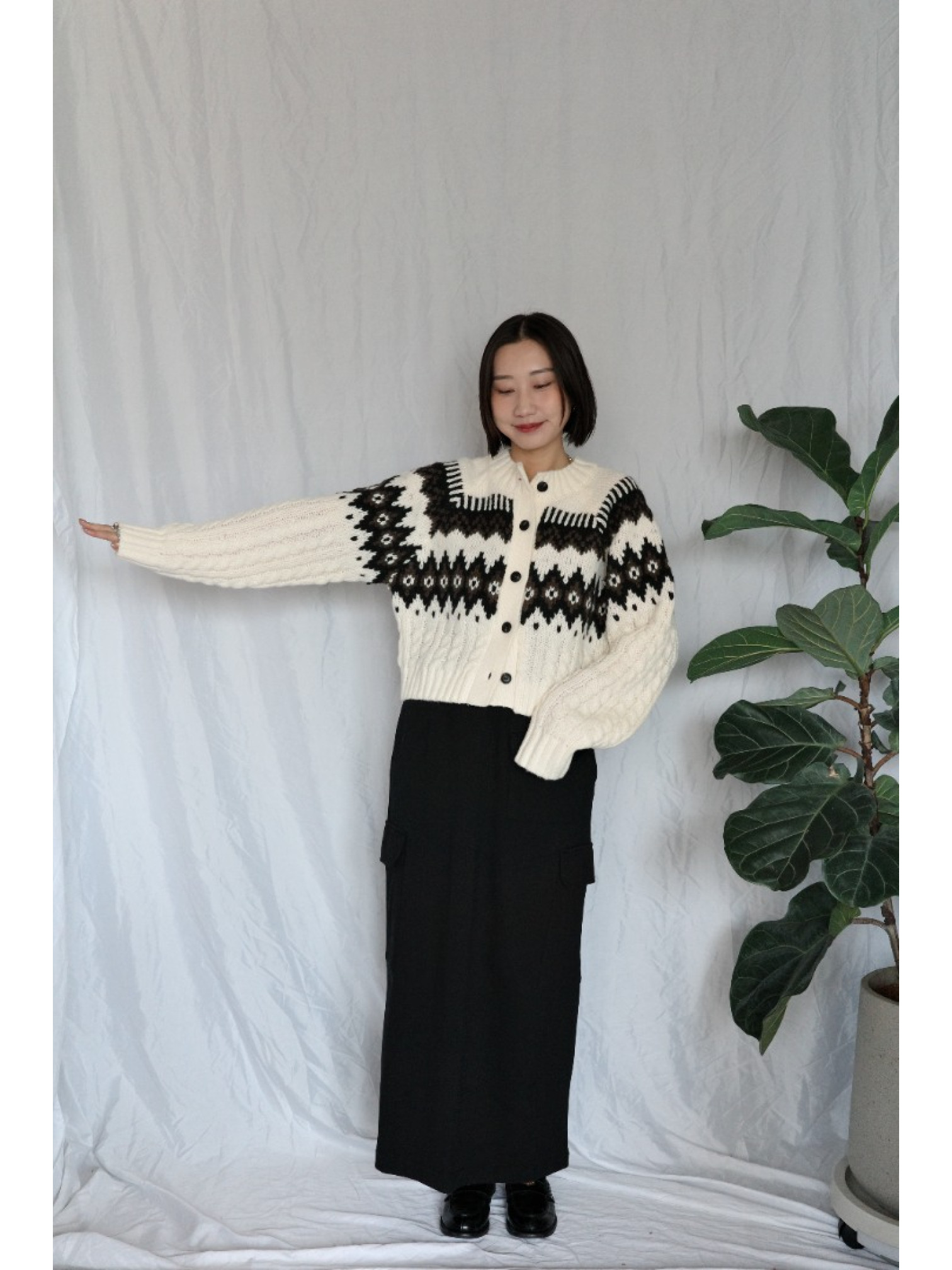 JP｜率性工裝感棉裙/黑M-L