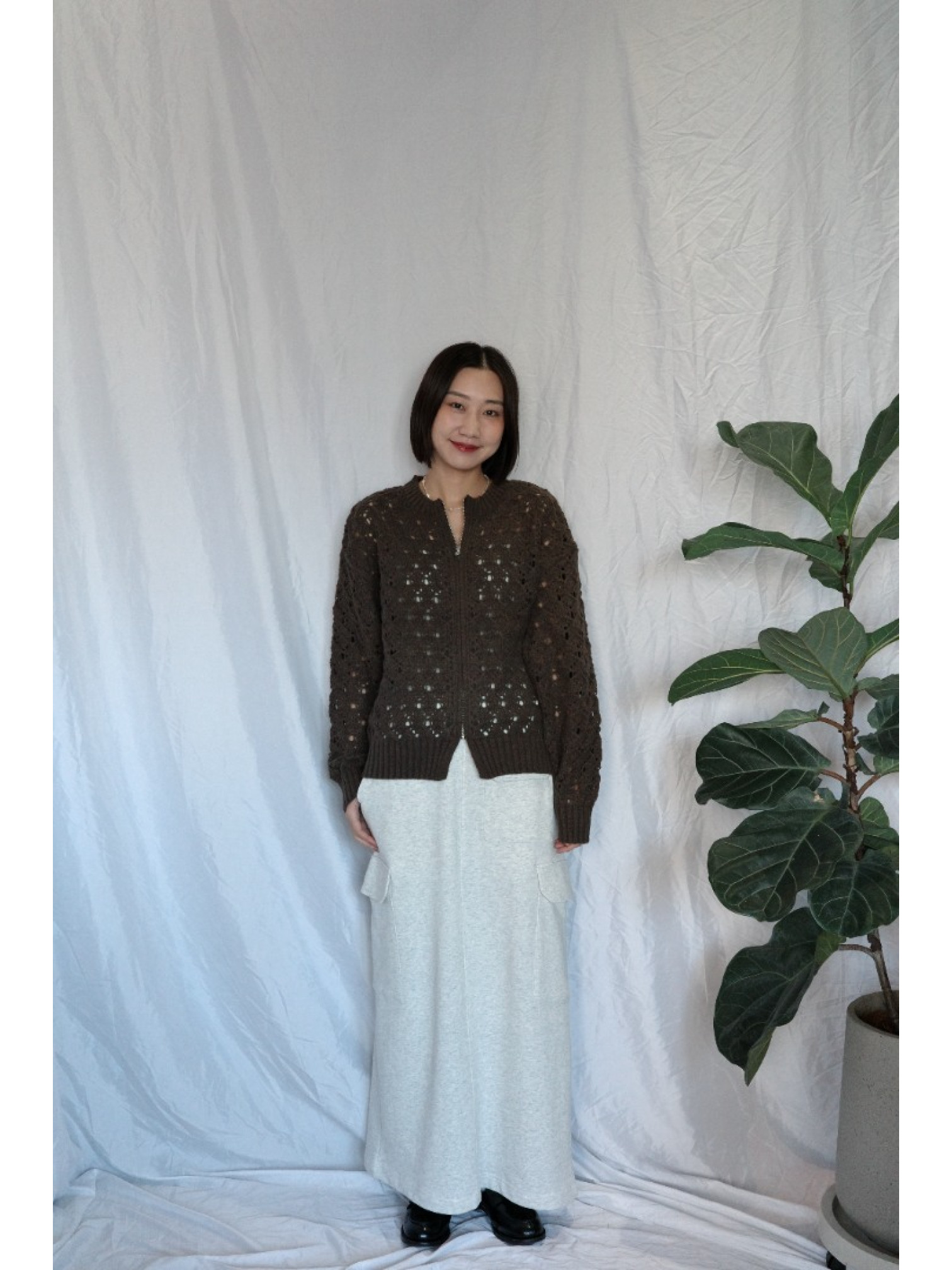 JP｜率性工裝感棉裙/燕麥M-L