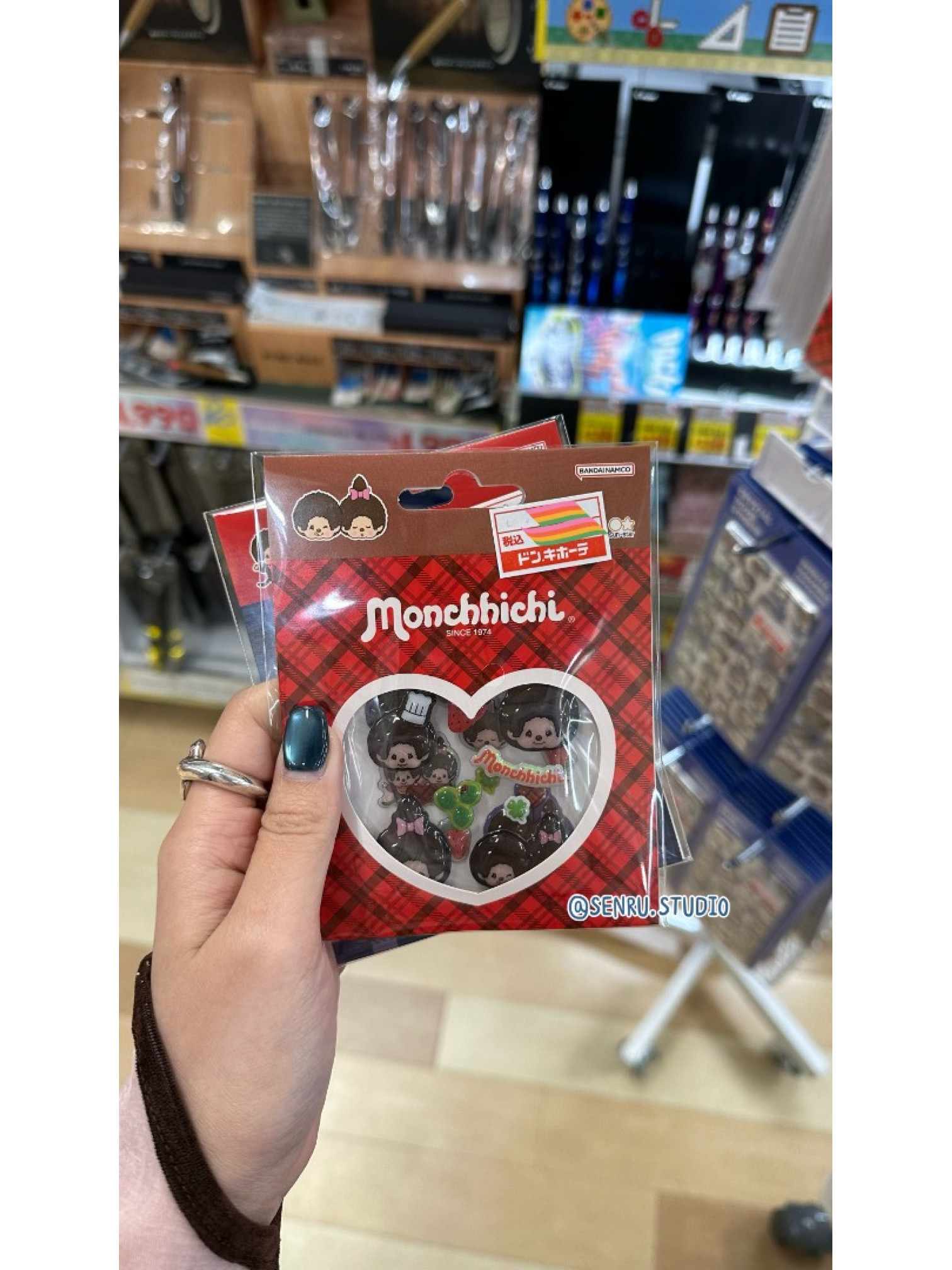 Monchhichi蒙奇奇立體貼紙/兩款