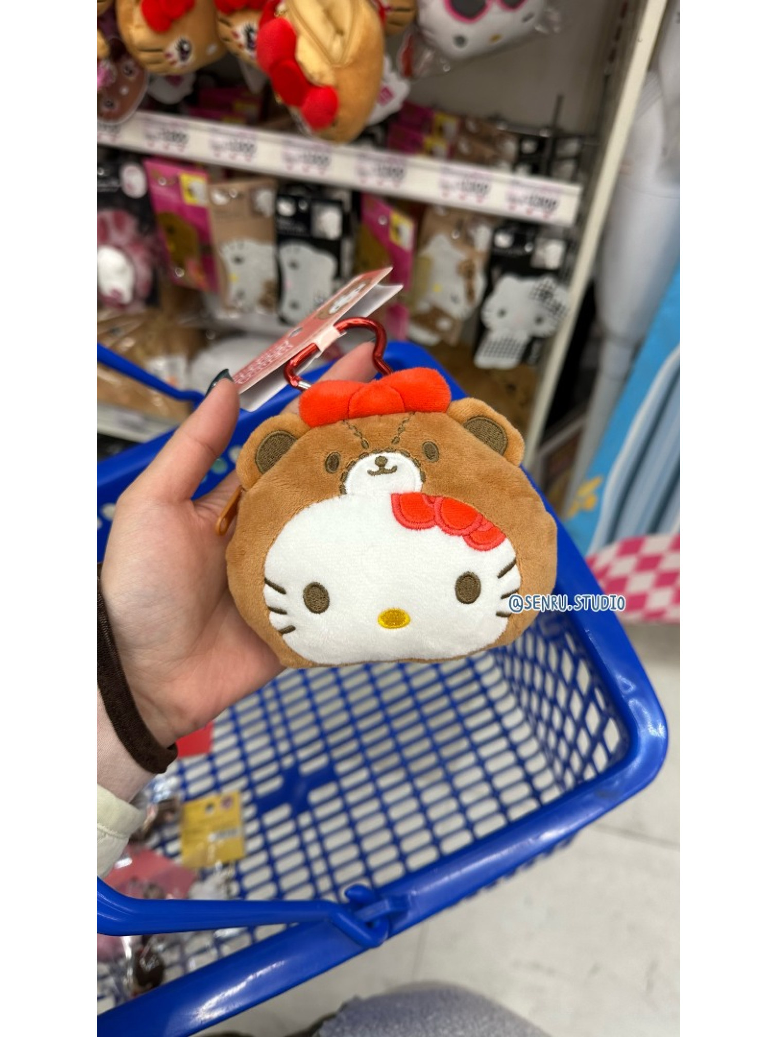 泰迪熊Hello Kitty 零錢吊飾包