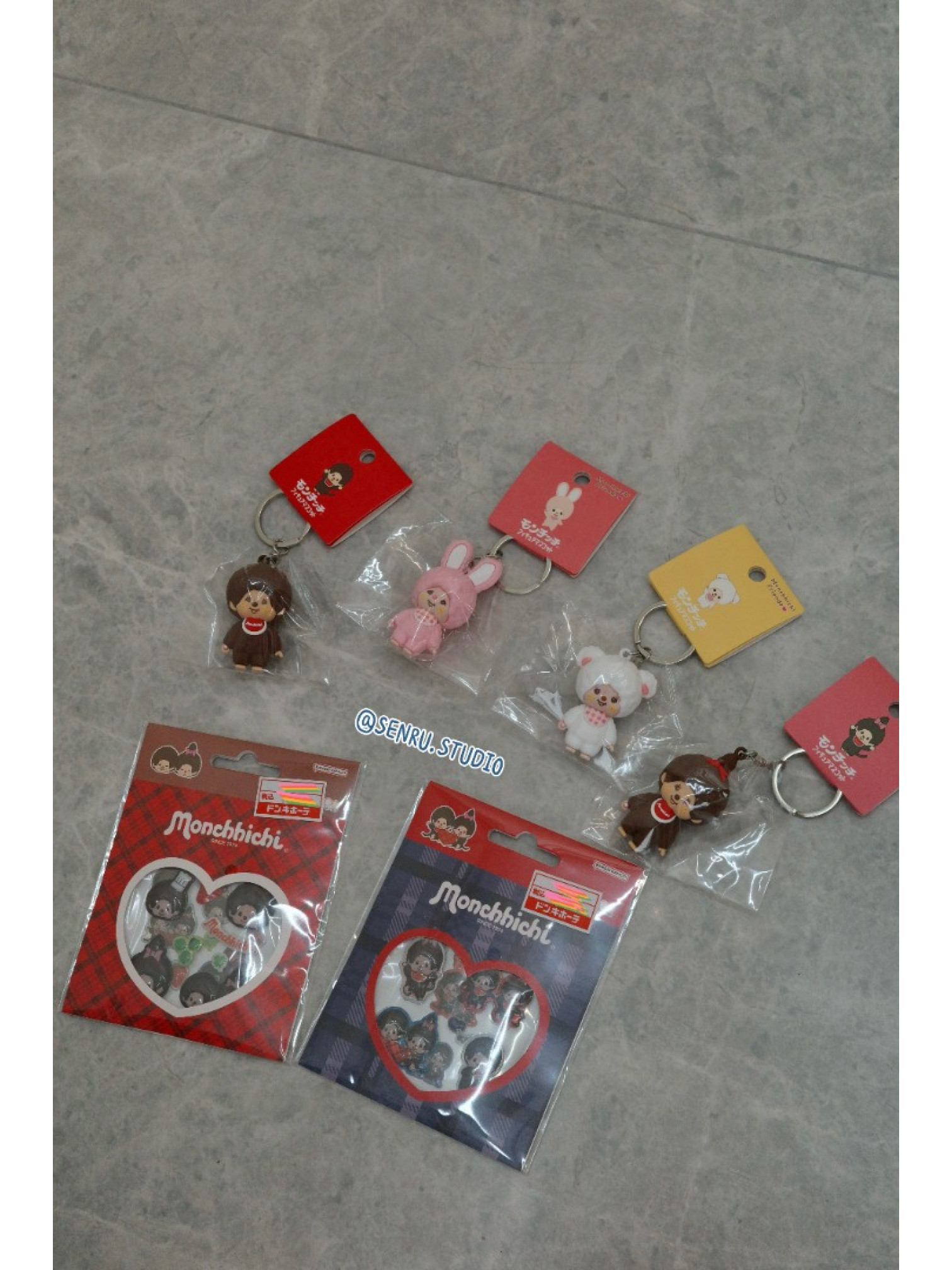 Monchhichi蒙奇奇立體貼紙/兩款