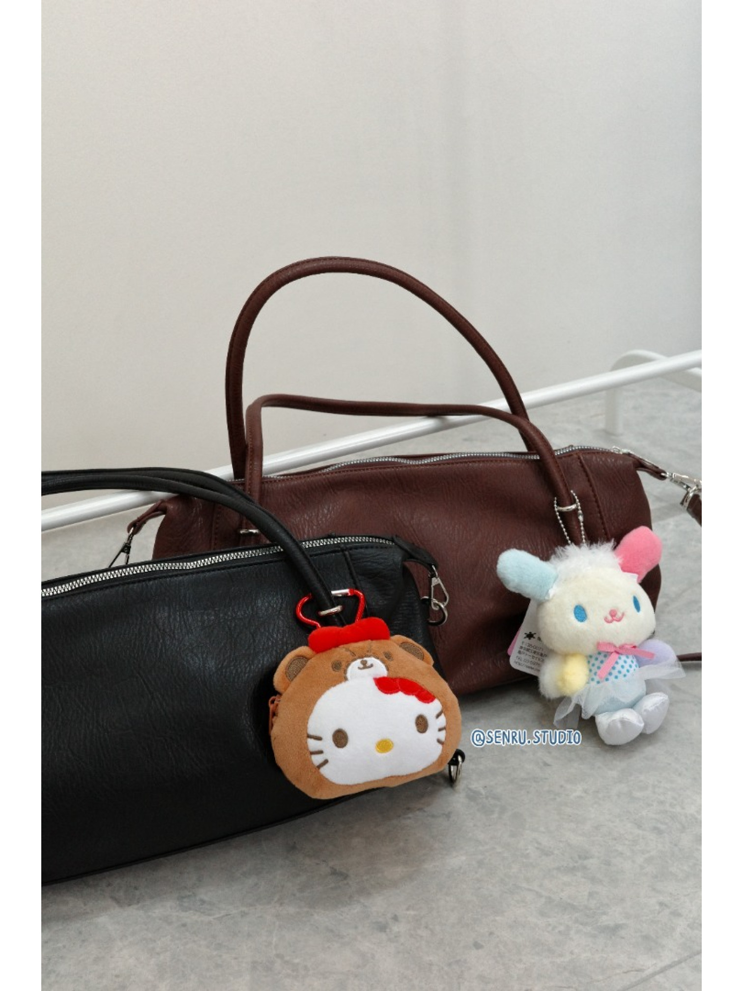 泰迪熊Hello Kitty 零錢吊飾包