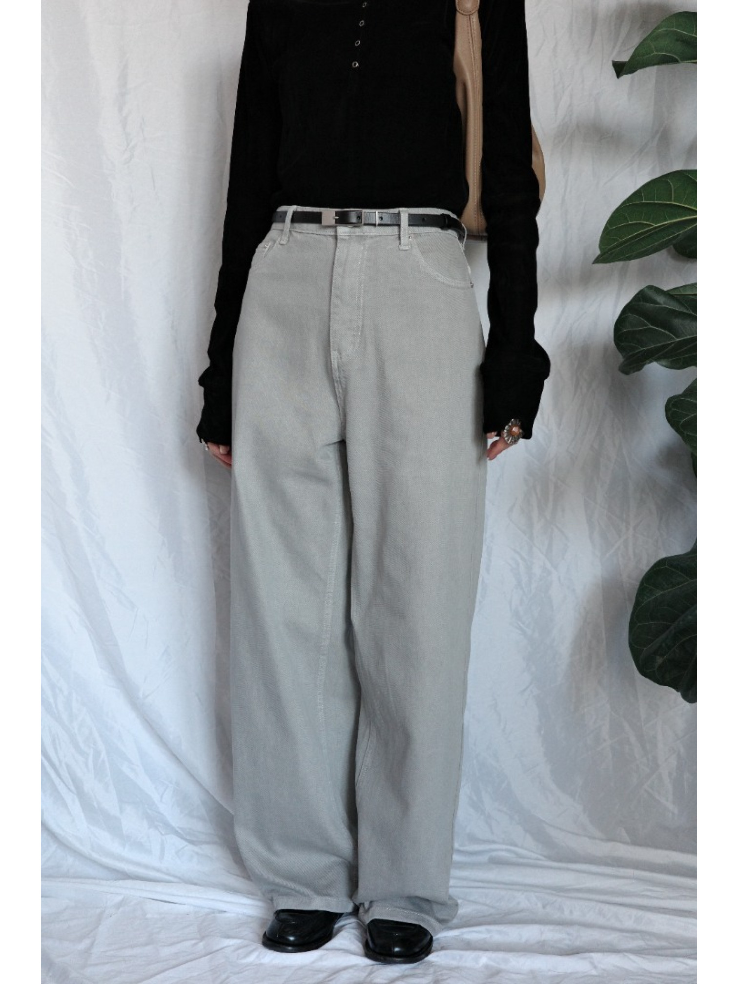 JP｜時髦冰灰牛仔褲/S-XL