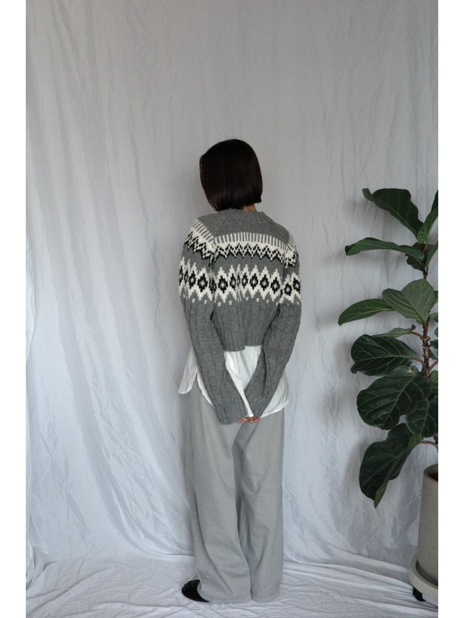 JP｜時髦冰灰牛仔褲/S-XL